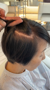 アフター → ビフォア　右にスワイプ【白髪染め/脱白髪染め】 - 自由が丘YUAN掲載