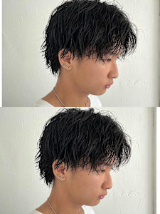 緩め縦落ちツイストスパイラルパーマ - NeF掲載