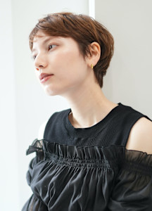 40代50代小顔前髪イメチェンアンブレラカラーショート