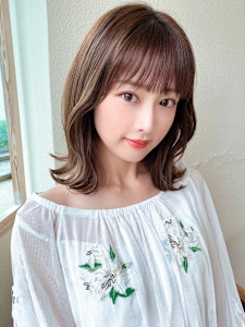 30代/40/小顔ヘア/前髪/アンブレラカラー/こなれミディ - AFLOAT/L 錦糸町【アフロートエル】掲載