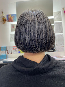 白髪まじり×ボブ - hair design Aura掲載