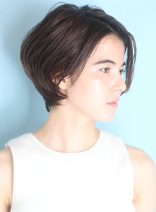 40代50代小顔前髪イメチェンアンブレラカラーショート - INCEPTION  GINZA 銀座掲載