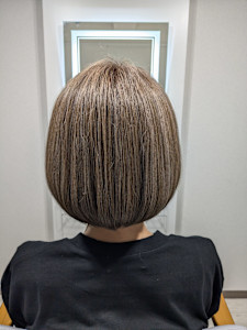 艶髪ショートボブ✕外国人風ハイライトアッシュベージュ