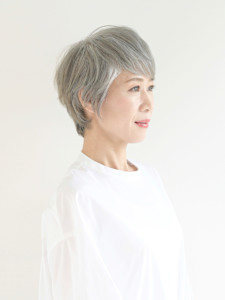 【えがお美容室 奈良店】50代60代の方☆グレイへアショート - えがお美容室 奈良店掲載