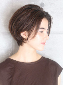 40代50代小顔前髪イメチェンアンブレラカラーショート - INCEPTION  GINZA 銀座掲載