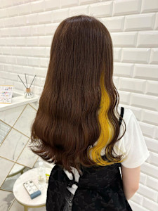 ブラウンベージュ×インナーイエロー＊まゆ