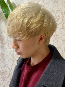 メンズカット/初ブリーチ/ダブルカラー韓国ヘアハイトーン - Re:sta by neolive 浅草店掲載