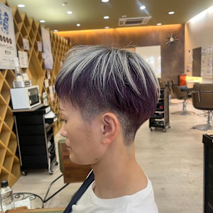 シルバー×パープル