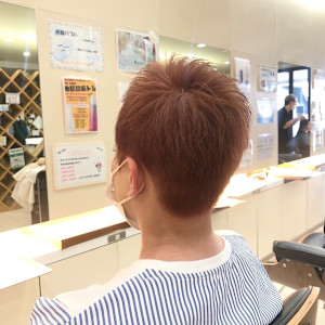 ダブルカラー×ピンクベージュ