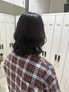 ミディアムカール大きめパーマ