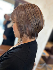 【MICHI 富田店　西村 亜矢】 ショートボブ 白髪染め  - HAIR MAKE MICHI 富田店掲載