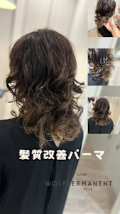 ウルフスタイル　髪質改善パーマ　デジキュア - LOHAS Hair ANGIE掲載