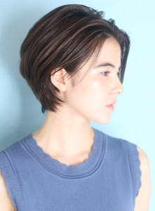 40代50代小顔前髪イメチェンアンブレラカラーショート - INCEPTION  GINZA 銀座掲載