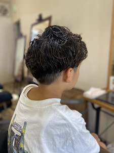キッズカット×パーマ