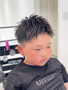 ツーブロックショート