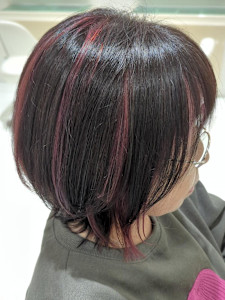 *脱普通の白髪染め*ボルドーハイライト【AVENIR我孫子】