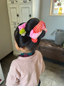 日本髪　七五三