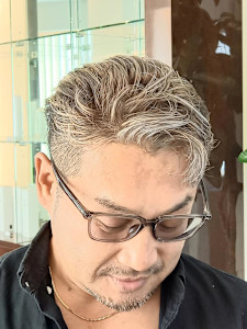 白髪ぼかしハイライト