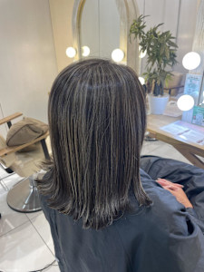 白髪ぼかしコントラストハイライトカラー　（千田） - CREA本厚木掲載