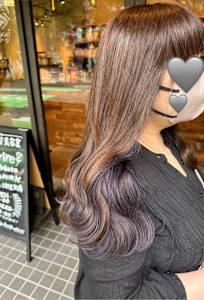 ラベンダーインナーカラー - 半個室型美容室 Sourire 博多店掲載