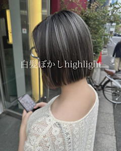 白髪ぼかしホワイトハイライト【錦糸町北口】 - prize 錦糸町店掲載