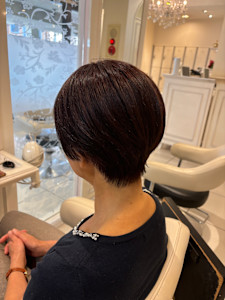 白髪染めでピンクブラウンカラーに - Ash 西荻窪店掲載