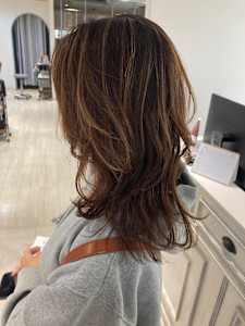 ミセス美髪うる艶ナチュラルロング透明感ハイライト赤羽美容室 - CHAINON 赤羽店掲載