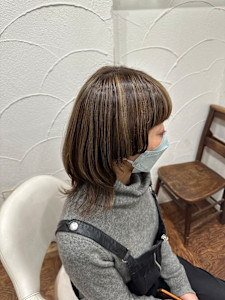 白髪ぼかしハイライト - Hair Salon Leaf掲載