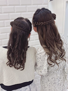 双子で可愛い編み込み片耳ひつじヘア＊まゆ - Lilme掲載