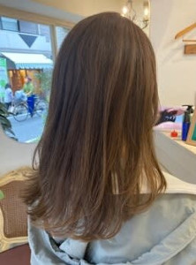 肌馴染み抜群優しい透明感のシナモンベージュ世田谷梅ヶ丘美容室 - CHAINON掲載