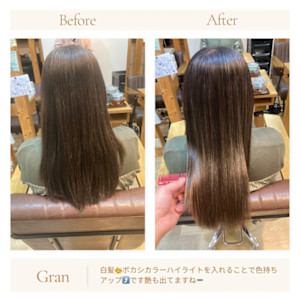 お客様髪質改善データ1559（白髪ぼかしハイライト） - Grand × AtlierDonguri掲載