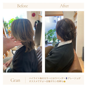 お客様髪質改善データ1561（ラベンダーグレージュ） - Grand × AtlierDonguri掲載