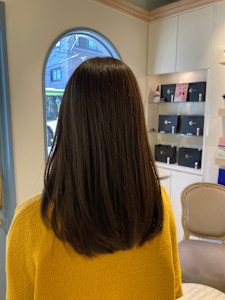 韓国風透明感UPシアーブラウン顔まわりレイヤー赤羽 - CHAINON 赤羽店掲載