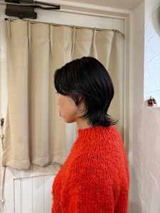 ミディアムウルフ - Hair Salon Leaf掲載