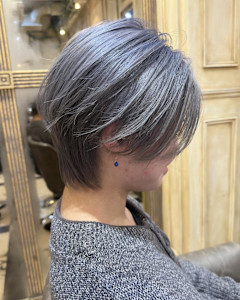 メンズカット_メンズブリーチ_アッシュグレー - dina by artina 立川店掲載