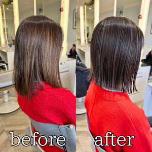 白髪ぼかし太すぎない筋感ハイライト - NYNY 長岡天神店掲載