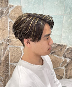 ハイライト／メンズハイライト／マッシュ／センターパート - HEARTS hair's五日市店掲載