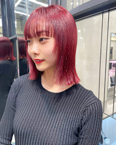 ブリーチ無しWカラーでcherry red？ - the path Kego掲載