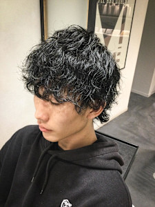 ウルフ×波巻きパーマ【大宮/メンズ/メンズサロン】 - RITA HOMME掲載