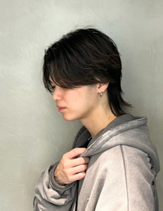 ダークアッシュ/センターパート/メンズウルフ - Lond un Maison. 原宿【ロンド アン メゾン】掲載