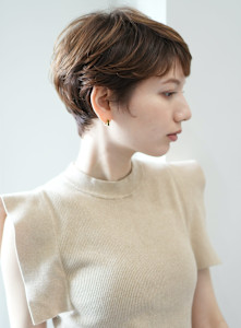 ショート・ボブ/白髪ぼかし/ハイライト/絶壁解消/