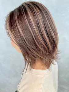 上品ハイライト／白髪ぼかしハイライト/ペールベージュ - Aco掲載