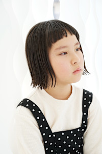 キッズ　外はねボブ
