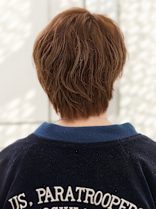 ブラウン　ベージュ　白髪染め　メンズ　白髪　かっこいい　髪型