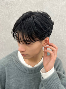 シースルーフェザーマッシュ - メンズサロンPORT浦和 ツイストスパイラル/波巻き/ブリーチ掲載