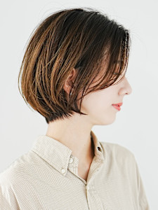 前下がりショート・ボブ/パーマ/前髪なし/30代/40代/5 - INCEPTION  GINZA 銀座掲載