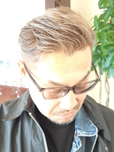 白髪ぼかしハイライト