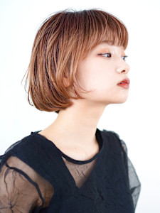 前下がりショート・ボブ/絶壁解消/前髪あり/30代/40代/ - INCEPTION  GINZA 銀座掲載