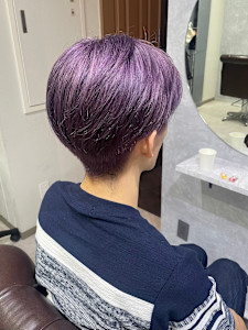 ラベンダーカラー - GLADGE池袋/ダブルカラー/ブリーチ掲載