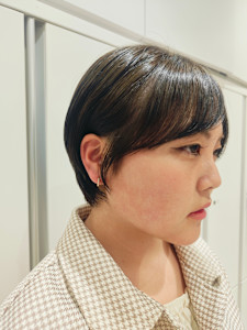 ふんわりショート/丸みショート/オリーブカラー【島袋蛍月】 - PiNo C-LOOP UNITED 横浜掲載